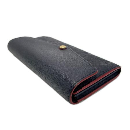 LOUIS VUITTON ルイヴィトン 2つ折り長財布 ポルトフォイユ・サラ M62125 ネイビー 保存袋有