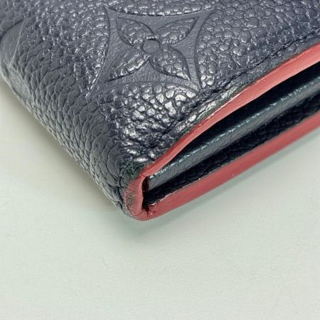LOUIS VUITTON ルイヴィトン 2つ折り長財布 ポルトフォイユ・サラ M62125 ネイビー 保存袋有