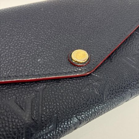 LOUIS VUITTON ルイヴィトン 2つ折り長財布 ポルトフォイユ・サラ M62125 ネイビー 保存袋有