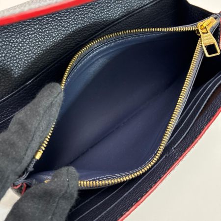 LOUIS VUITTON ルイヴィトン 2つ折り長財布 ポルトフォイユ・サラ M62125 ネイビー 保存袋有