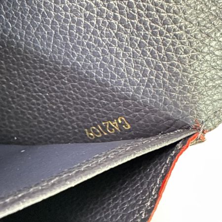 LOUIS VUITTON ルイヴィトン 2つ折り長財布 ポルトフォイユ・サラ M62125 ネイビー 保存袋有