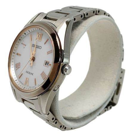  SEIKO セイコー EXCELINE エクセリーヌ 1B32-0AC0 腕時計 電波ソーラー レディース
