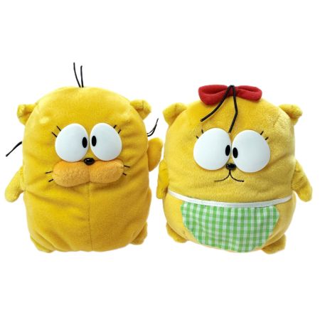   安田信託銀行 キャラクター オヨネコぶーにゃん ぬいぐるみ 2体セット