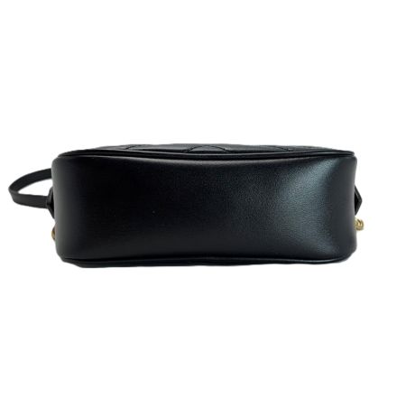  GUCCI グッチ GG マーモント チェーンショルダー バッグ 448065 ブラック レザー レディース