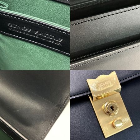  Somes Saddle ソメスサドル エグゼクティブ フラップブリーフケース ブラック レザー ビジネスバッグ 布袋有