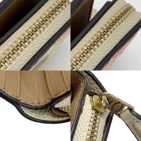  COACH コーチ ビルフォールド ウォレット レザー CC980 フローラル プリント 財布