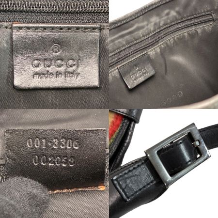  GUCCI グッチ ベロア ジャッキー オールドグッチ ベルベット  001･3306 マルチカラー ワンショルダーバッグ