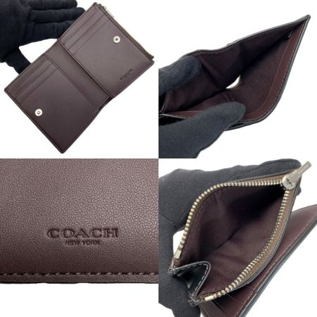  COACH コーチ シグネチャー キャンバス ハート プリント CP424 2つ折り財布 レディース