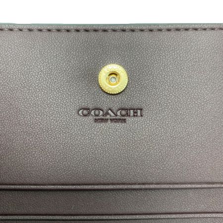  COACH コーチ エンボス スナップウォレット C6092 ブラック 2つ折り財布 レディース