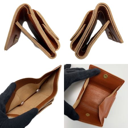  IL BISONTE イルビゾンテ 3つ折り財布 レザー ウォレット ブラウン 袋有