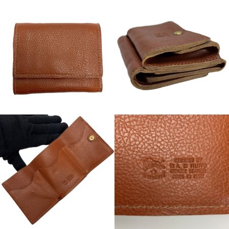  IL BISONTE イルビゾンテ 3つ折り財布 レザー ウォレット ブラウン 袋有