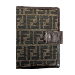 FENDI フェンディ システム手帳 6穴 アジェンダ 生活雑貨 文房具  ズッカ柄 ソーラー電卓付 FENDI フェンディ システム手帳 6穴 アジェンダ 生活雑貨 文房具