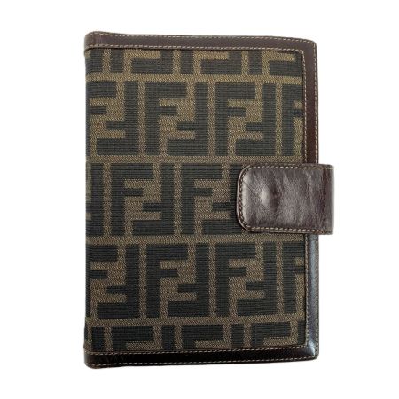  FENDI フェンディ システム手帳 6穴 アジェンダ 生活雑貨 文房具  ズッカ柄 ソーラー電卓付