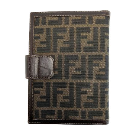  FENDI フェンディ システム手帳 6穴 アジェンダ 生活雑貨 文房具  ズッカ柄 ソーラー電卓付