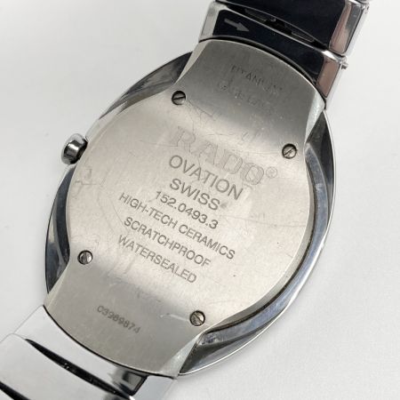  RADO ラドー オベーション デイト 152.0493.3 シルバー クォーツ メンズ 腕時計 OVATION