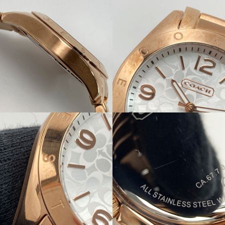 COACH コーチ シグネチャー CA.67.7.34.0691 ホワイト クォーツ レディース 腕時計
