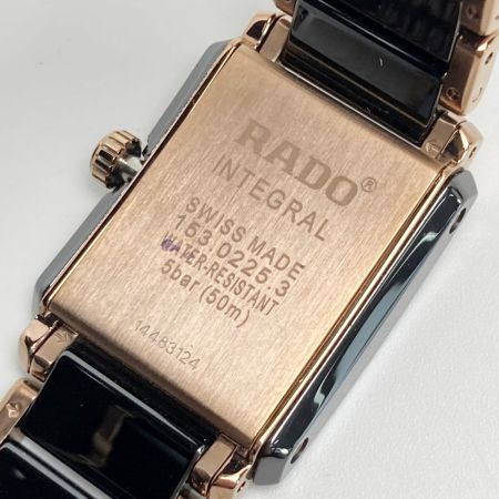  RADO ラドー インテグラル R20225152 ブラック クォーツ メンズ 腕時計 箱・取説有 INTEGRAL