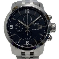 ☆☆ TISSOT ティソ クロノグラフ デイト T055427A ブラック 自動巻き メンズ 腕時計 箱有 Cランク