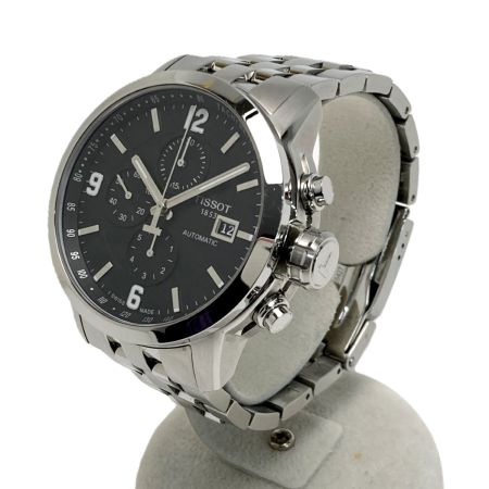  TISSOT ティソ クロノグラフ デイト T055427A ブラック 自動巻き メンズ 腕時計 箱有