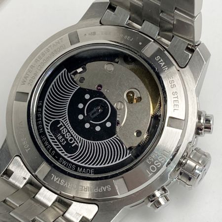  TISSOT ティソ クロノグラフ デイト T055427A ブラック 自動巻き メンズ 腕時計 箱有