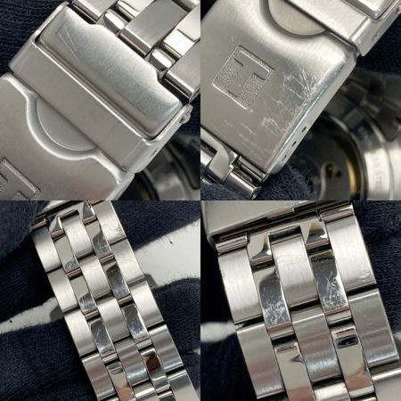  TISSOT ティソ クロノグラフ デイト T055427A ブラック 自動巻き メンズ 腕時計 箱有