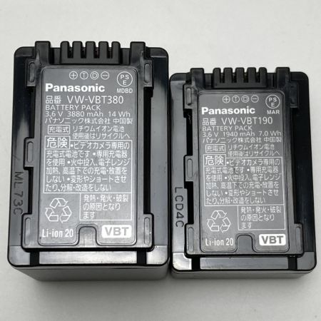 Panasonic パナソニック ビデオカメラ HC-W580M バッテリー2個・充電器・バッグ付き