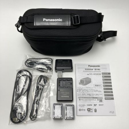  Panasonic パナソニック ビデオカメラ HC-W580M バッテリー2個・充電器・バッグ付き