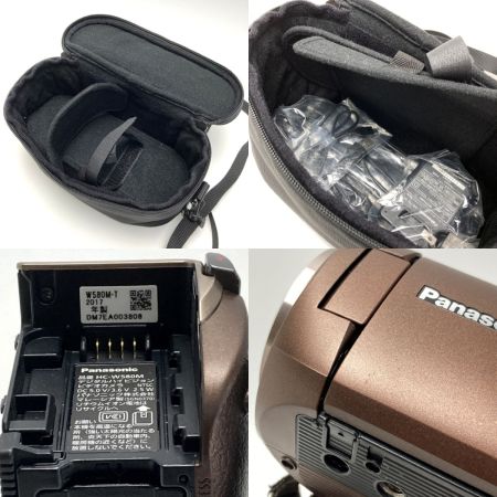  Panasonic パナソニック ビデオカメラ HC-W580M バッテリー2個・充電器・バッグ付き
