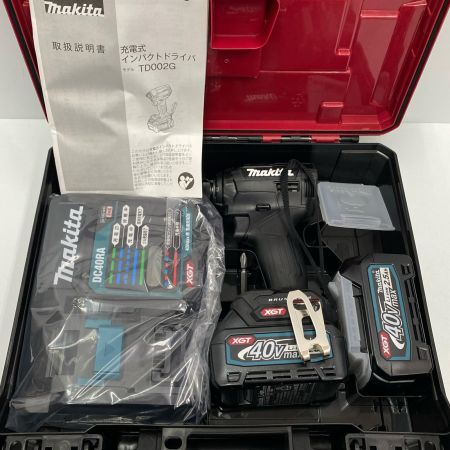  MAKITA マキタ インパクトドライバ TD002GRDXB ブラック 未使用品 付属品完備