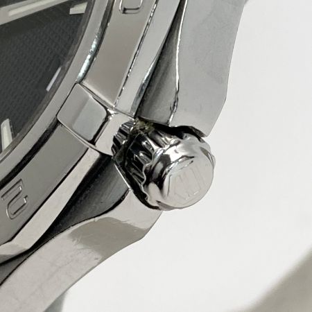  TAG HEUER タグホイヤー アクアレーサー デイト WAF2110 ブラック 自動巻き メンズ 腕時計 箱・取説有