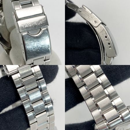  TAG HEUER タグホイヤー アクアレーサー デイト WAF2110 ブラック 自動巻き メンズ 腕時計 箱・取説有