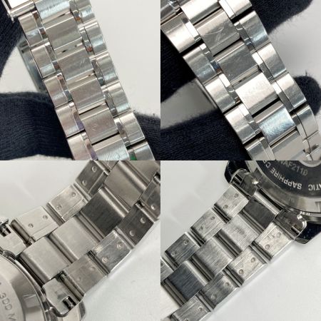  TAG HEUER タグホイヤー アクアレーサー デイト WAF2110 ブラック 自動巻き メンズ 腕時計 箱・取説有