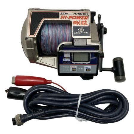  RYOBI リョービ AD電動101 ハイパワー剛技 電動リール コード付き カウンターローラー劣化有り