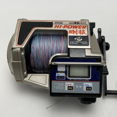  RYOBI リョービ AD電動101 ハイパワー剛技 電動リール コード付き カウンターローラー劣化有り