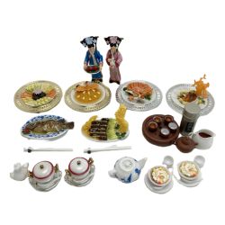 ☆☆ 海洋堂 サントリー烏龍茶 満漢全席 中国宮廷料理フィギュアコレクション 11種 まとめセット Bランク