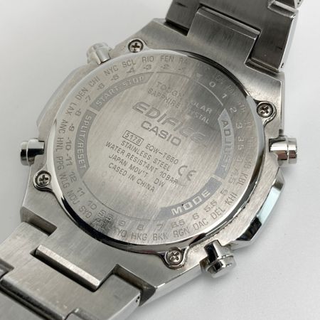  CASIO カシオ エディフィス EQW-T660DB-2AJF ネイビー 電波ソーラー メンズ 腕時計 EDIFICE