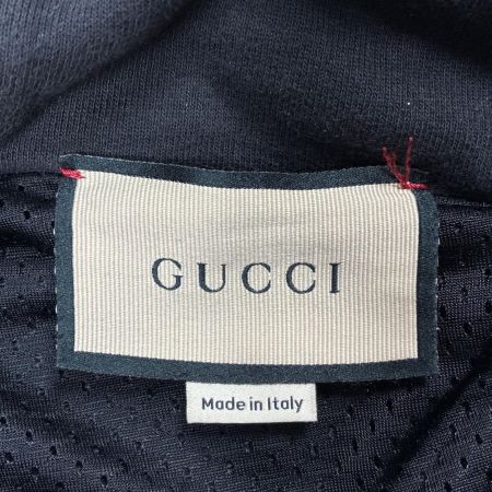 GUCCI グッチ プルオーバーパーカー 総柄 SIZE S 752154 XJFSK ブラック×グリーン メンズ