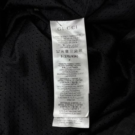 GUCCI グッチ プルオーバーパーカー 総柄 SIZE S 752154 XJFSK ブラック×グリーン メンズ