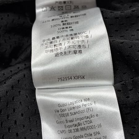 GUCCI グッチ プルオーバーパーカー 総柄 SIZE S 752154 XJFSK ブラック×グリーン メンズ