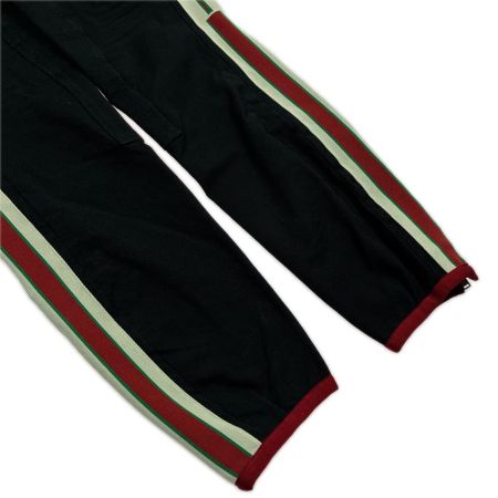 GUCCI グッチ サイドラインギャバジンストレッチパンツ SIZE 44 495695 Z7576 ブラック メンズ