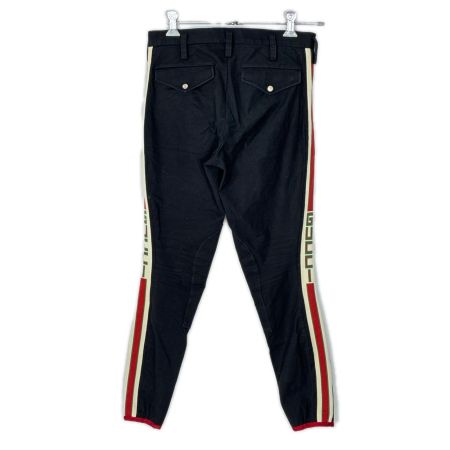 GUCCI グッチ サイドラインギャバジンストレッチパンツ SIZE 44 495695 Z7576 ブラック メンズ