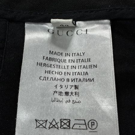 GUCCI グッチ サイドラインギャバジンストレッチパンツ SIZE 44 495695 Z7576 ブラック メンズ