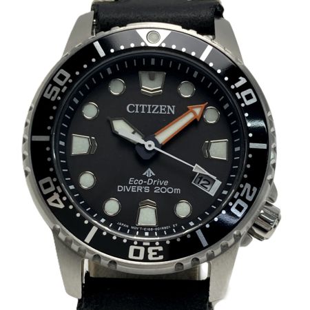  CITIZEN シチズン エコドライブ ダイバー 200m E168-0029-J01 ブラック ソーラー レディーズ 腕時計 Eco Drive