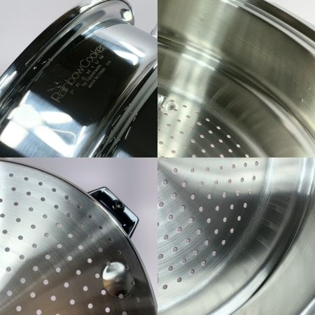  Tupperware タッパーウェア レインボークッカー スチーマー 26㎝ ステンレス 箱有