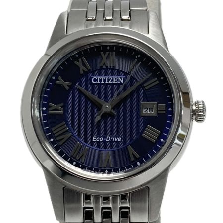  CITIZEN シチズン エコドライブ デイト J710-S085641 ネイビー ソーラー レディース 腕時計