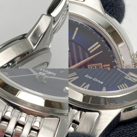  CITIZEN シチズン エコドライブ デイト J710-S085641 ネイビー ソーラー レディース 腕時計