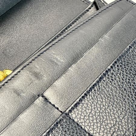  COACH コーチ 2つ折り長財布 ロングウォレット ネイビー レディース