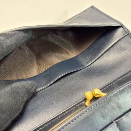  COACH コーチ 2つ折り長財布 ロングウォレット ネイビー レディース