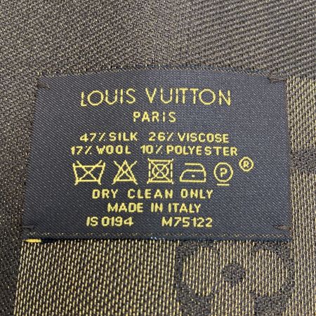  LOUIS VUITTON ルイヴィトン ショール・モノグラム シャイン M75122 マロン ストール マフラー