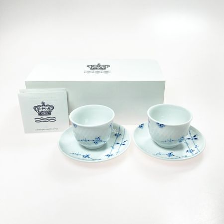  ROYAL COPENHAGEN ロイヤル・コペンハーゲン ブルーパルメッテ ペアティー2Pセット 125ml 湯呑み 箱有